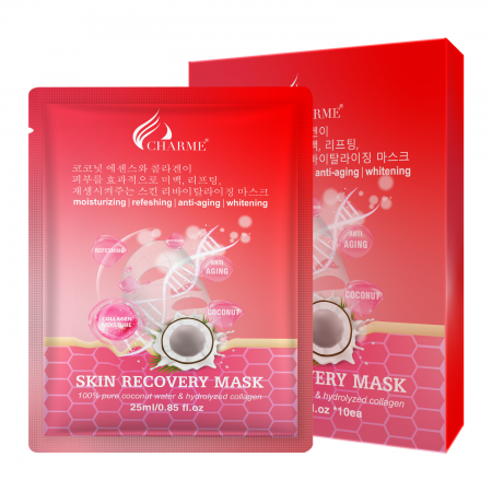 Charme Skin Recovery Mask - Mặt nạ dừa tế bào gốc (Hộp 10 miếng)